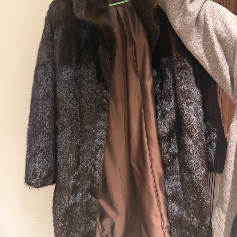 Chic Dark Brown MINK COAT